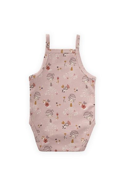Cigit Strappy Bodysuit 0-3 Years Old Powder Pink