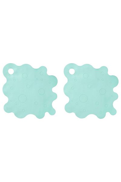 IKEA TRAMPSJÖN Bathtub Mat, Light Turquoise, 43x43 cm – 2 Pack by IKEA