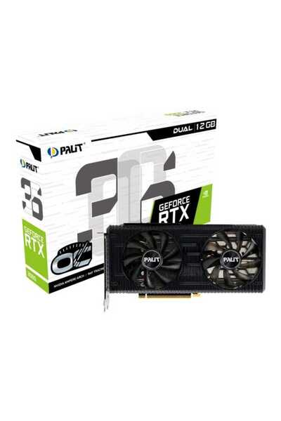 PALIT RTX3060 Dual Nvidia GDDR6 192Bit Çift Fan 12GB Gaming Ekran Kartı