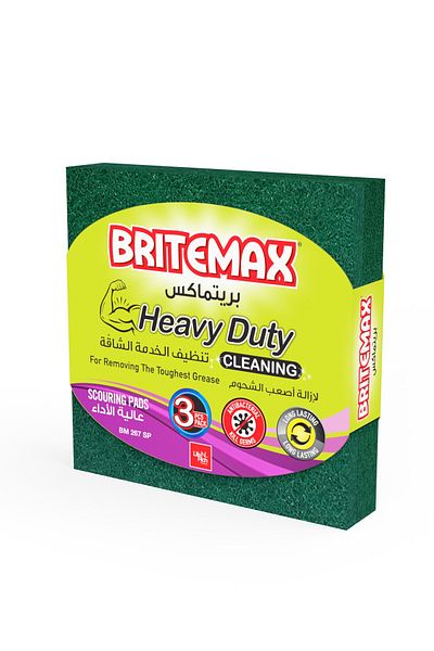 CLIKON BM267 Heavy Duty Scouring Pads – 3-Pack for Tough Stains (S-503)