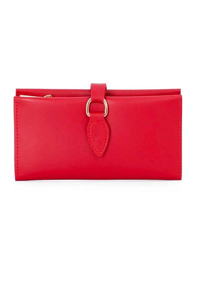 şeffafavm Orange Leather Wallet