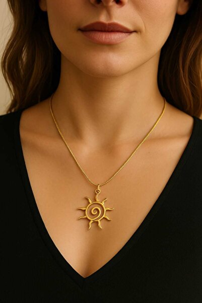 BS JEWELRY Sun Steel Necklace