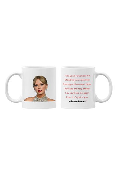 OEM Cana albă personalizată, Taylor Swift, INOVATIX®. 330 ml