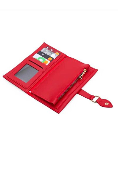 şeffafavm Orange Leather Wallet