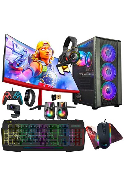 TURBOX Tx5427 i5 6400 16GB Ram 512GB SSD 4GB GTX1050Ti 23.6 100Hz Curved Oyun...