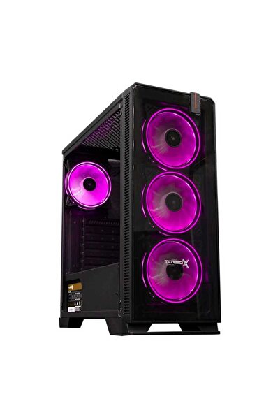 TURBOX Halo 7Plus 4x RGB Ring Fan USB 3.0 600W 80+ Plus ATX Gaming Bilgisayar Kasası
