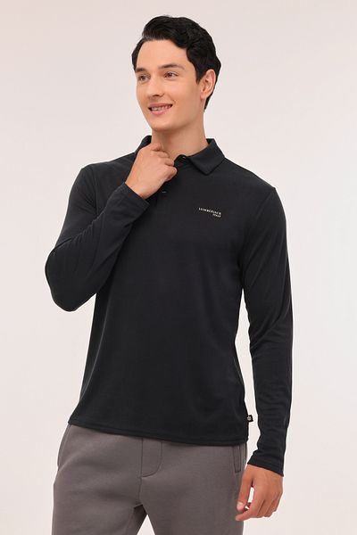 lumberjack ML ZEYN 15ITL510 4PR Μαύρο ανδρικό μακρυμάνικο μπλουζάκι