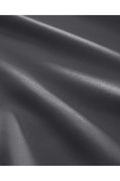 Madame Coco Ciel Double 100% Cotton Elastic Satin Bed Sheet - Dark Gray