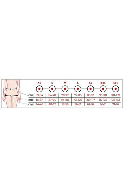 Variteks 122 Agraflı under Breast - Above Knee Liposuction Corset Skin L(3)