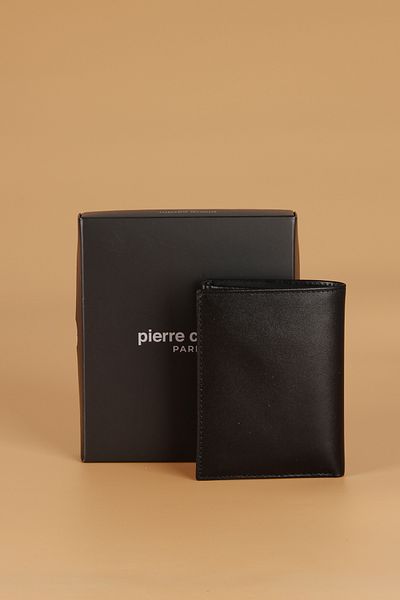 Pierre Cardin Men's Wallet - 032 Genuine Leather, Black