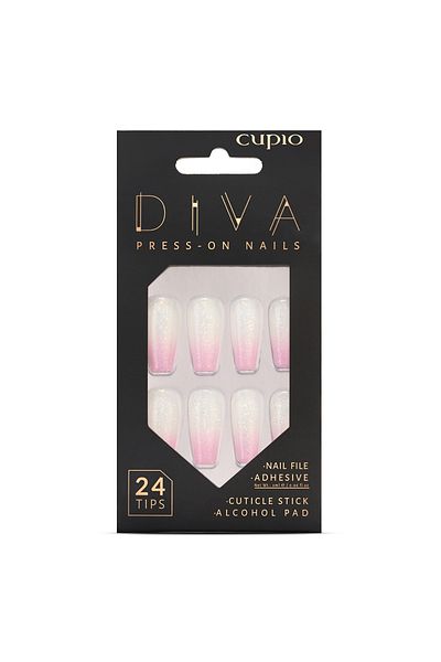 Cupio Set unghii false Cupio Diva - Pink Baby Boomer