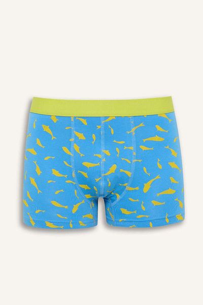 DeFacto Regular Fit Animal Printed Boxer 3 τεμαχίων W9686az25sm
