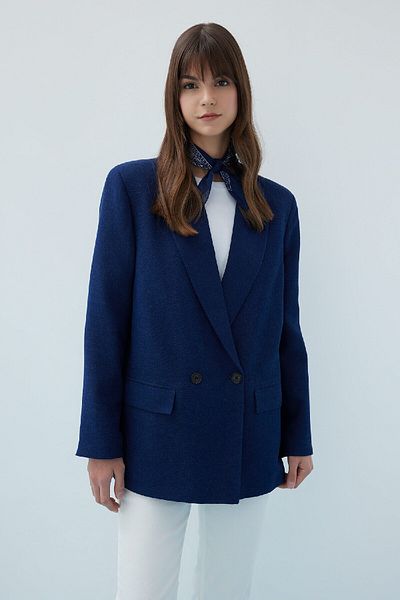 DeFacto Bunda Regular Fit Collar Blazer Jacket C4526AX24SM