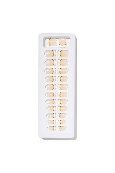 Cupio Set unghii false Cupio Diva - Gold Touch French