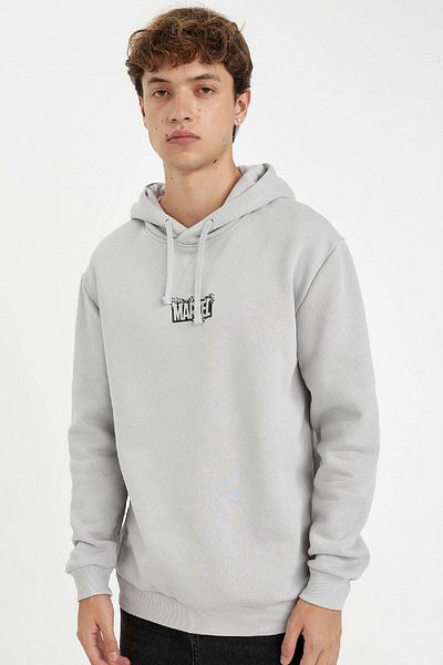 DeFacto Φούτερ με κουκούλα Marvel Logo Only Regular Fit 3151916