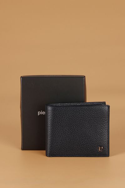 Pierre Cardin Men's Wallet - 2243 Genuine Leather Card Holder Floater and Navy Blue