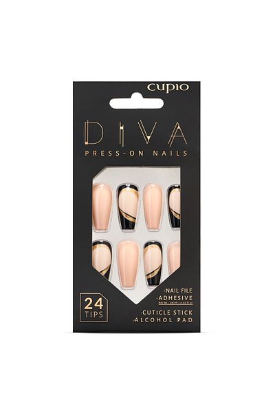 Cupio Cupio Diva false nails set - Luxury Black