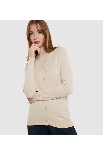 BCBG BASIC FRONT OPEN FLAT KNIT CARDIGAN