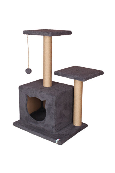 Petilux Cat Nest Scratching House Black Rod Scratching Board Ptlx-0038