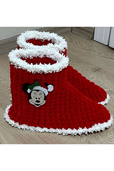 Pembe Portakal Tasarım Panduf / Örgü panduf