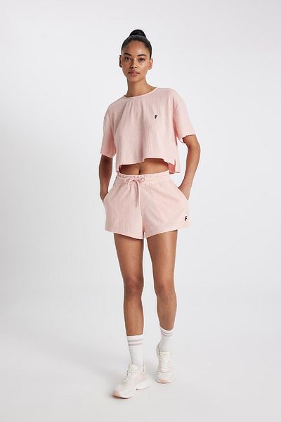 DeFacto Fit Cropped Fit Rundhalsausschnitt Sportler Rib Kurzarm T-Shirt A9916ax24sm