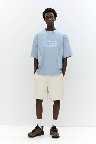 Pull & Bear Büzgü ipli basic bermuda