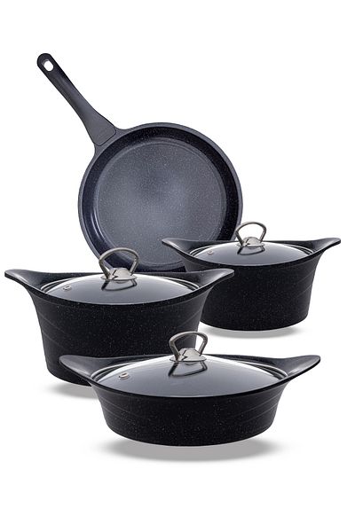 ThermoAD |   Cookware Set |   Pyro Series |   7 Pieces |   Gray