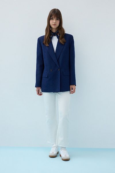 DeFacto Bunda Regular Fit Collar Blazer Jacket C4526AX24SM