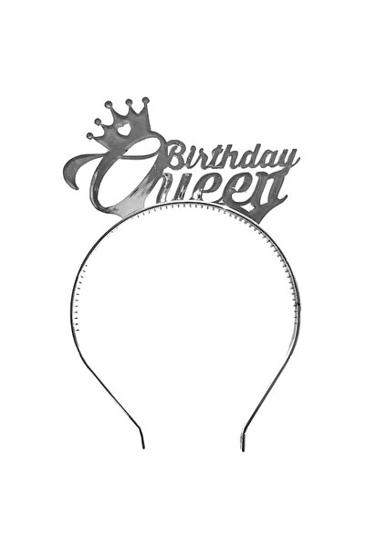 Onay Store Birthday Queen Taç Gümüş - Doğum Günü Konsepti - Parti Malzemeleri