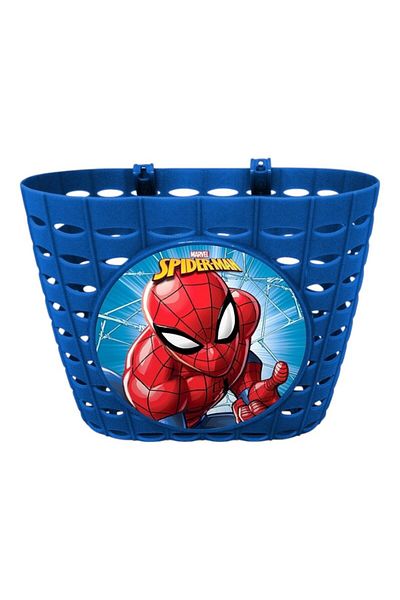 SPIDERMAN Bicycle basket, plastic, multicolor, Spiderman