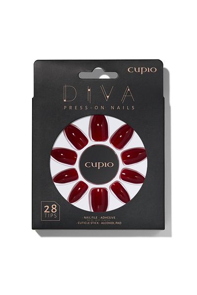 Cupio Cupio Diva false nail set - Burgundy