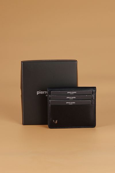 Pierre Cardin Men's Wallet - 206 Genuine Leather, Card Holder Analine and Navy Blue Colors