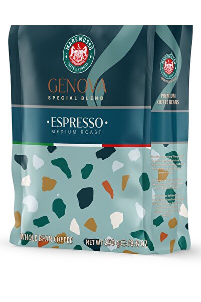 Mare Mosso Caffe ê Vendite Espresso Genova Blend 4X250 Gr. (ÇEKİRDEK VEYA ÖĞÜTÜLMÜŞ) Kahve
