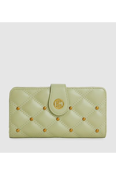 BCBG Quilted Long Wallet