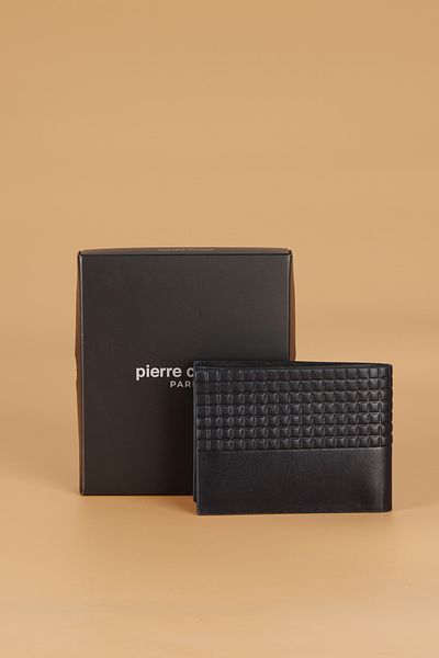 Pierre Cardin 07568 Genuine Leather Men's Wallet Card Holder Analine Navy Blue
