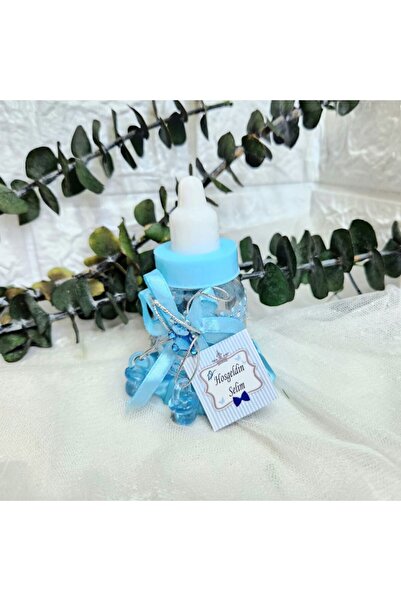 Hayaller Dükkanı 10 Adet Biberon Erkek Bebek Şekeri-