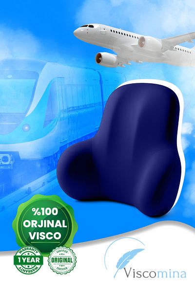 Viscomina Orthopedic Viscosa Waist Pillow, Lumbar Support Pillow 100% Viscosa New Design Waist Pillow 4 Colors