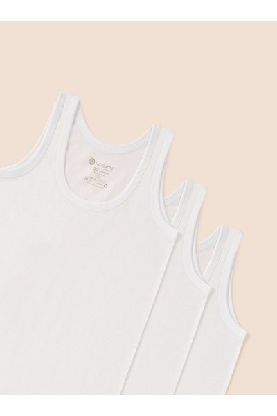 natuline Boy's Organic Cotton Combed Cotton 2-Piece Undershirt 2001