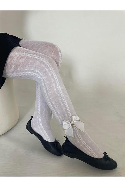 Daymod The Axe of the Gospel. Children's Pantyhose White