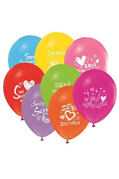 Hayaller Dükkanı Μπαλόνι με στάμπα I Love You σε διάφορα χρώματα 12 ιντσών (2...