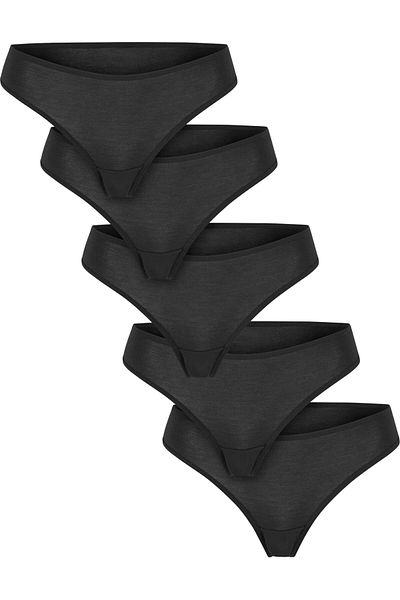 Urban Classics Ladies Bamboo Tanga 5-pack