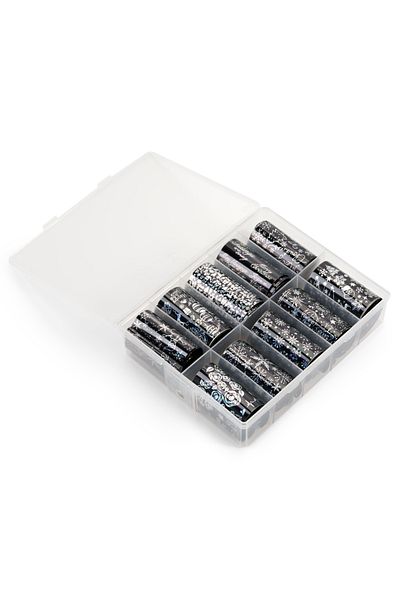 Cupio Folii de transfer Craciun Silver Black set 10