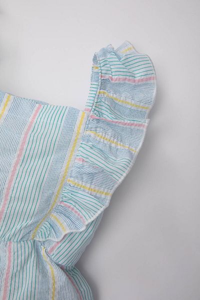 DeFacto Gestreifter Baby-Jumpsuit mit Trägern - Popeline C7039a524sm