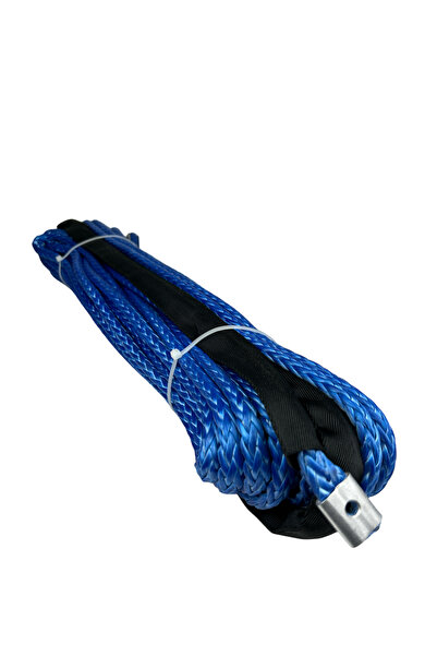 QUATRO Offroad Çekici Kurtarıcı Sentetik Halat 9,5mm 26m Mavi