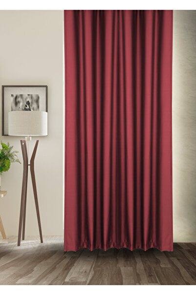 cheap's home Blackout Lightproof Background Curtain High Quality Blackout Sunshade with Extrafoam Without Pleats (Bordo)