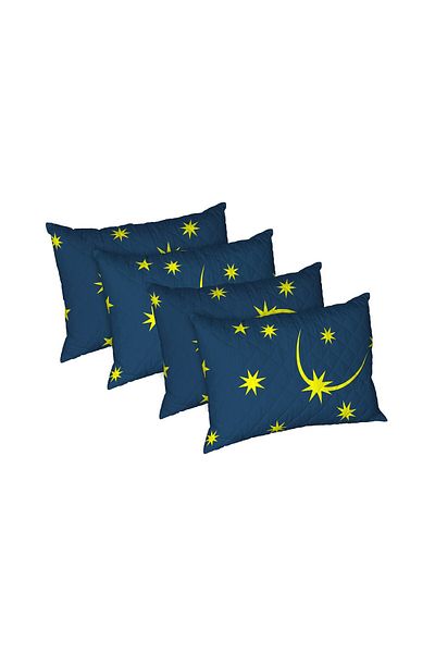 ALCAM Set of 4 Moon Night pillows, Alcam quilted microfiber, 50x70 cm
