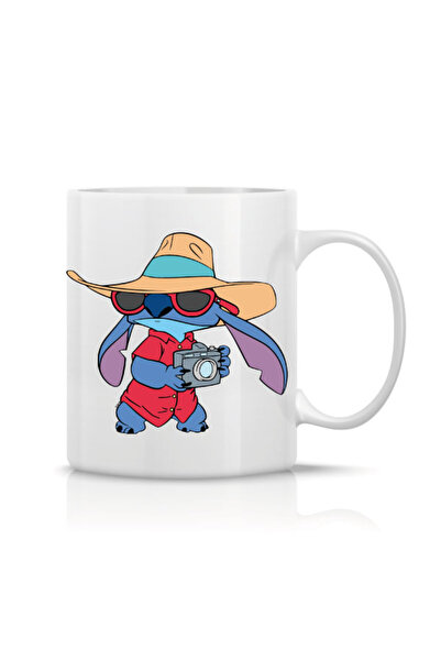 OEM Εξατομικευμένη λευκή κούπα - Stitch-13, INOVATIX®. 330 ml