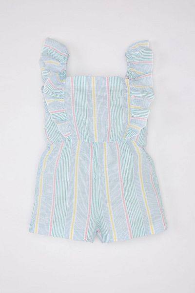 DeFacto Gestreifter Baby-Jumpsuit mit Trägern - Popeline C7039a524sm