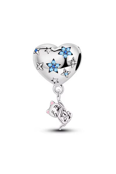 Fubena Cat Hanging Heart Balloon Charm