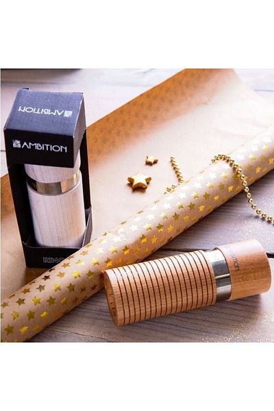 Ambition Salt or pepper mill 15cm, light brown, Ring